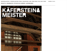 Tablet Screenshot of kaefersteinmeister.ch